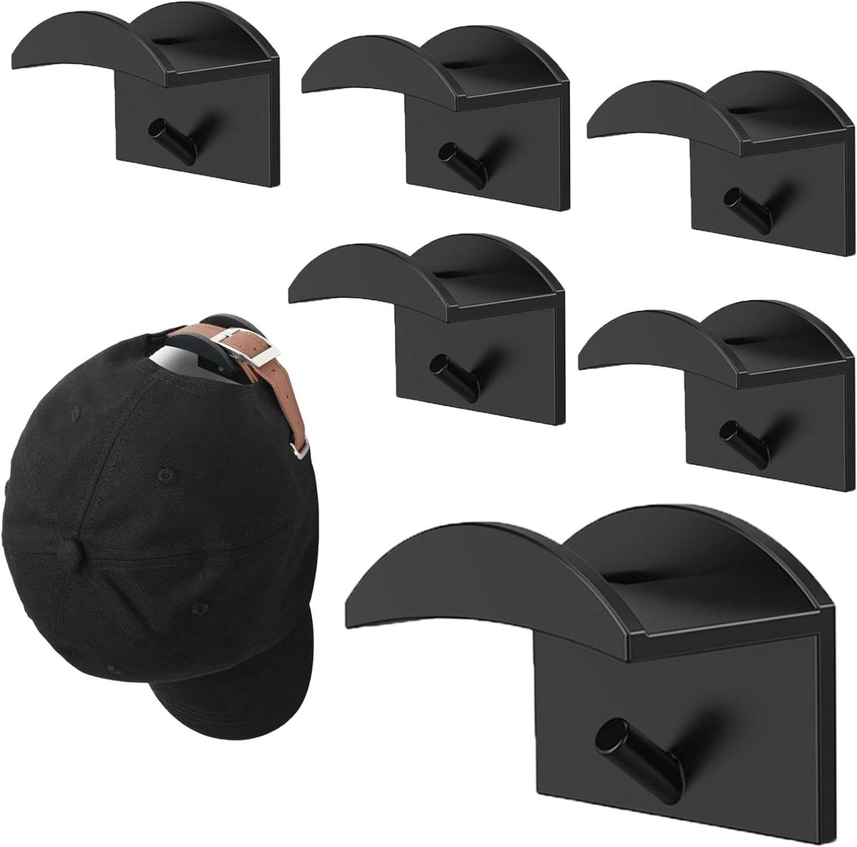 Hoedenrekken voor Honkbalpetten en Accessoires - 6 Stuks