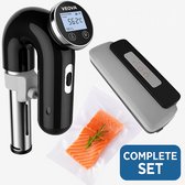 Veova Sous Vide Set – Inclusief Stick, Vacuümapparaat & Zakjes – 1200W – Temperatuur 0-95°C – Droogkookbeveiliging