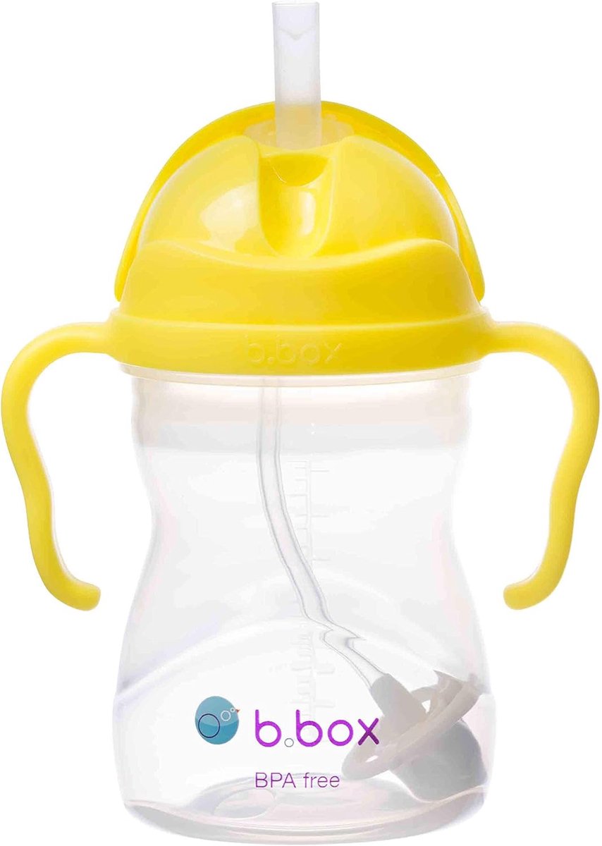 Goedkoopste b.box Drinkbeker | Drink Vanuit Elke Hoek | Klapdeksel, Verzwaard Rietje, Lekvrij en Eenvoudige Grip | BPA-vrij, Vaatwasserbestendig | Vanaf 6 Maanden | 240 ml