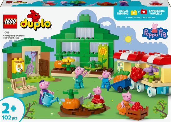 Foto: Lego duplo peppa big de tuin en kas van opa big set 10461