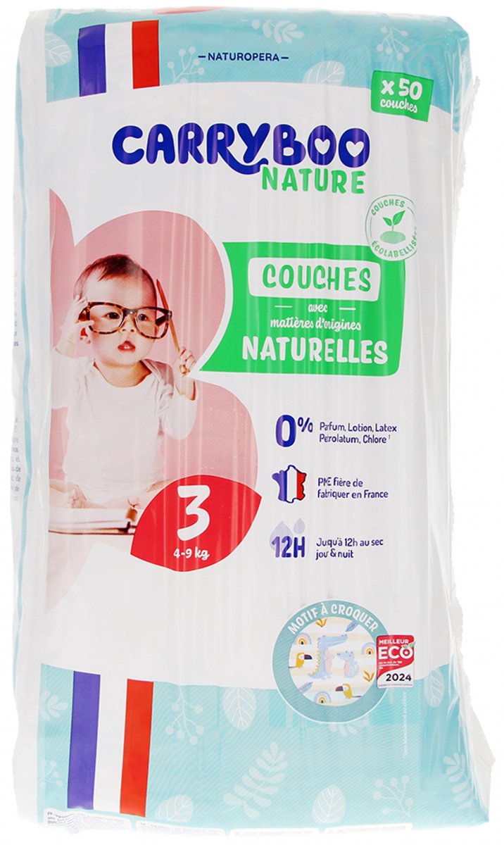 Carryboo Nature Motif luiers maat 3 | 50 stuks
