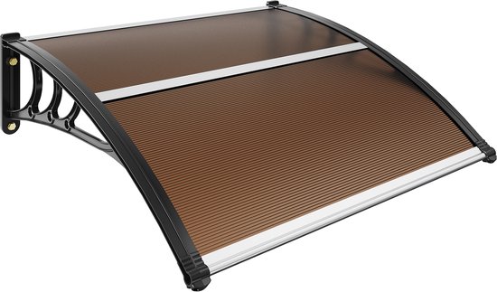 Store banne pour fenêtre et porte, 101,6 x 101,6 cm, LSF 50+, polycarbonate, pour la protection contre le soleil, les rayons UV, la pluie et la neige