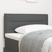 vidaXL - Tête de lit - Design Lines - Gris foncé - 80 - cm - Rembourrage
