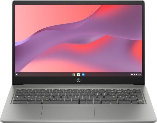 HP Chromebook 15a-nb0100nd Intel® N N100 39,6 cm (15.6") Full HD 4 GB LPDDR5-SDRAM 128 GB UFS Wi-Fi 6 (802.11ax) ChromeOS Zilver