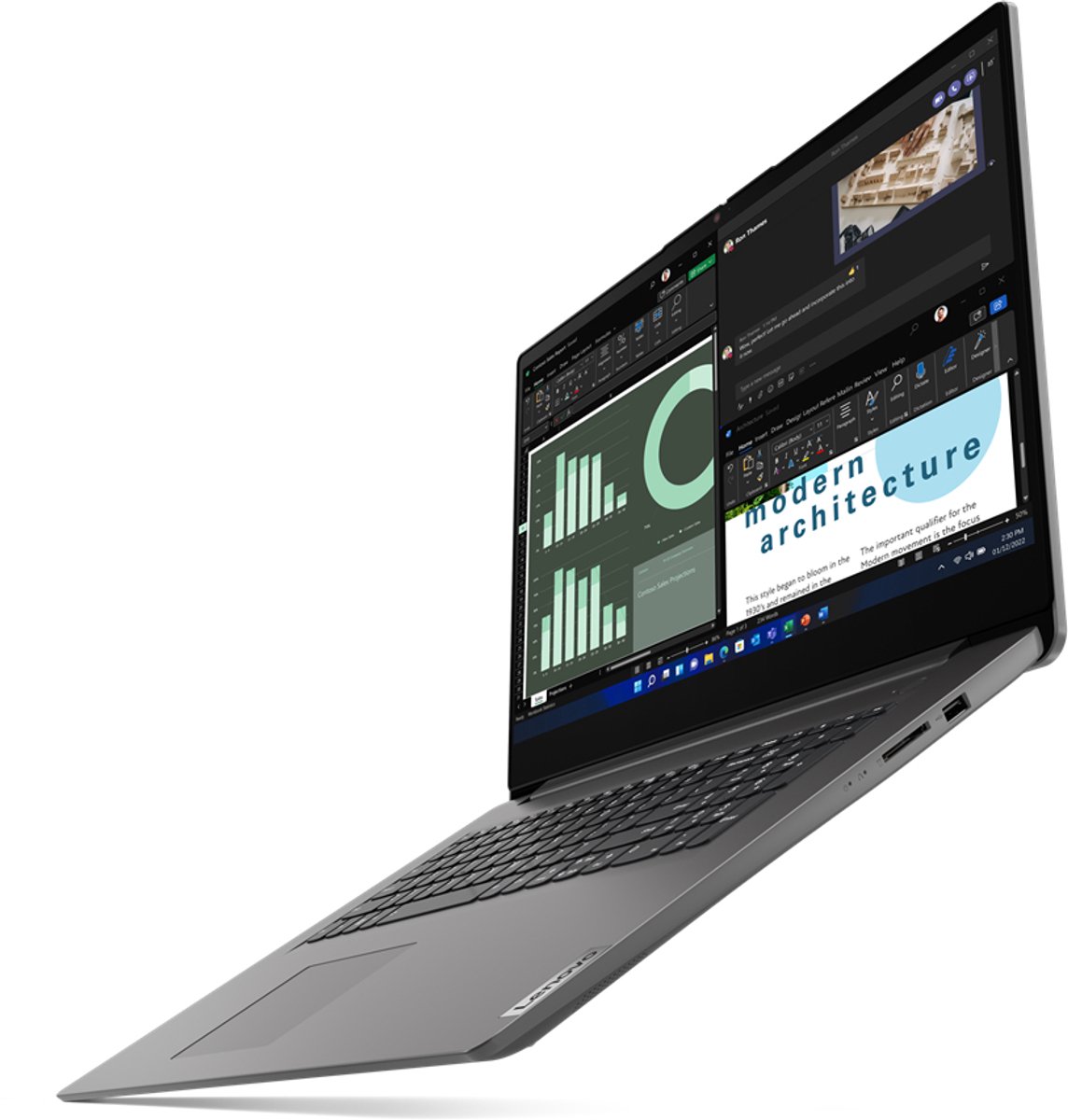 Lenovo V17 G4 IRU - Zakelijke Laptop - 17.3 inch - Core i7 - 16GB/512GB thumbnail 4
