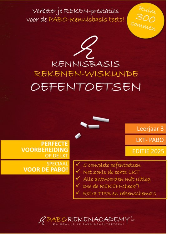 Kennisbasis rekenen–wiskunde Pabo | LKT oefentoetsen boek  ... - cover