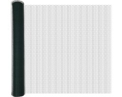 vidaXL - Hexagon - Hek - 1 - x - 10 - m - PVC - Groen