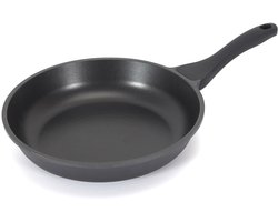 Cook Concept Koekenpan/hapjespan Cast Iron - Alle warmtebronnen - Zwart - Dia 28 cm - gietijzer