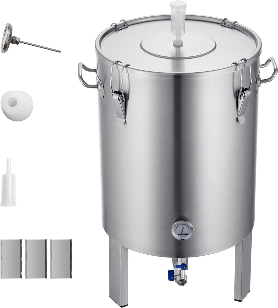 Roestvrijstalen ketel 304, 16 gallon bierbrouw-gistingsvat, thuisbrouwset met voetstuk, de