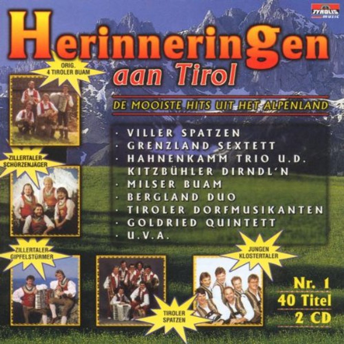 Herinneringen Aan Tirol - De mooiste Hits uit het Alpenland - CD