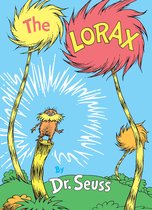 Boekomslag van The Lorax door Dr. Seuss, met de Lorax op een boom en de tekst 'The Lorax'.