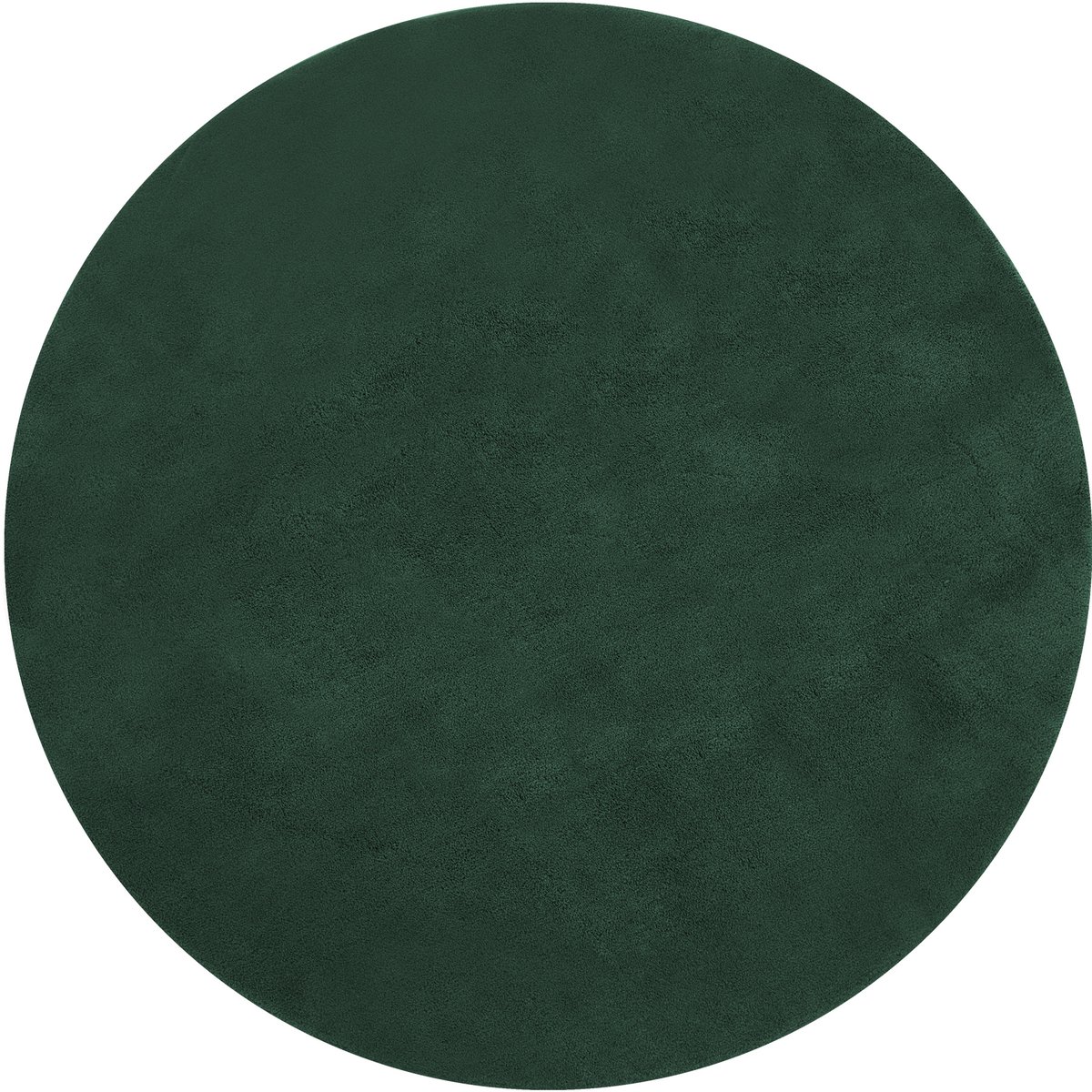 tectake® Kortpolig Vloerkleed - Rond - Ø120 cm - Groen - 1630 g/m² Poolgewicht - Tapijt voor Woonkamer, Slaapkamer, Eetkamer - Onderhoudsvriendelijk en Wasbaar - Antislip Ondertapijt - Allergievriendelijk - Diverse maten en kleuren