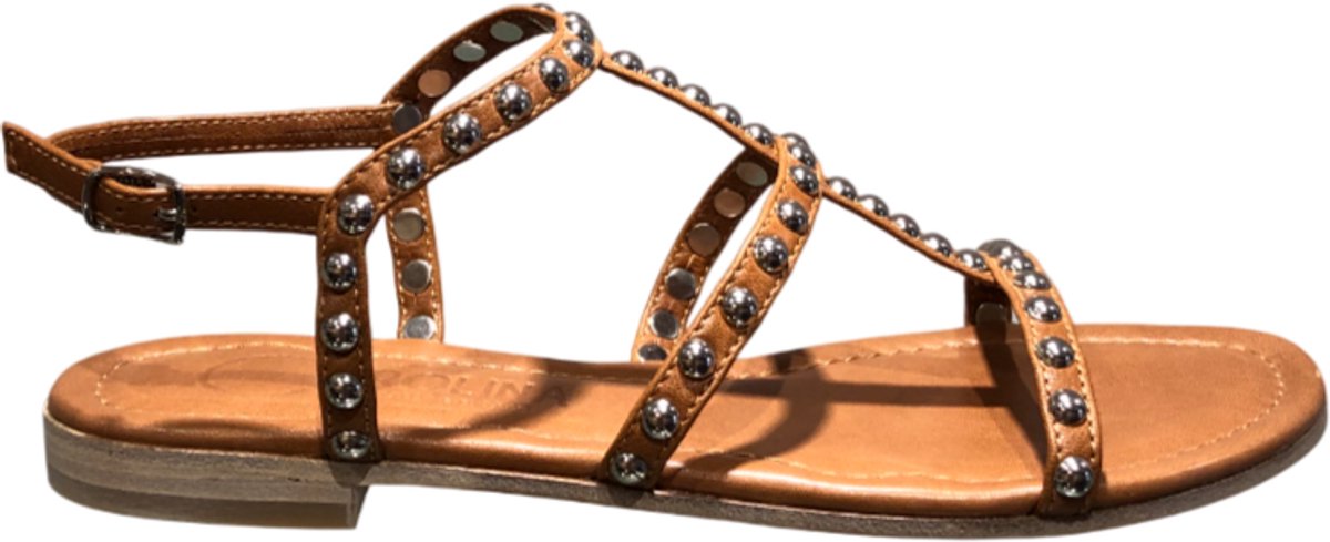DONNA CAROLINA DAMES SANDALEN BRUIN 55108110-004 PERSIA PILL 55.108.110 NAPPA CUOIO MAAT 38