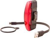 Feu arrière de vélo Spanninga Arco - Rechargeable USB - Fonction clignotant