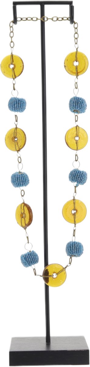 Behave Atelier Noir - Decoratieve Ketting Standaard - Incl. Handgemaakte Ketting - Luxe Woondecoratie - Boho Ibiza/Balinese stijl - 45 cm