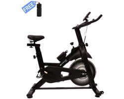 Mobiclinic Teide - Hometrainer - Verstelbaar - Max. 120 kg - Trainingscontrole - Verschillende weerstandsniveaus - LCD-scherm - Hartslagmeter - Flessen en Telefoonhouder