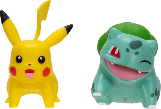Pokémon Battle Figure First Partner Set Figurine Pack de 2 Figurines Bulbasaur #2, Pikachu #1