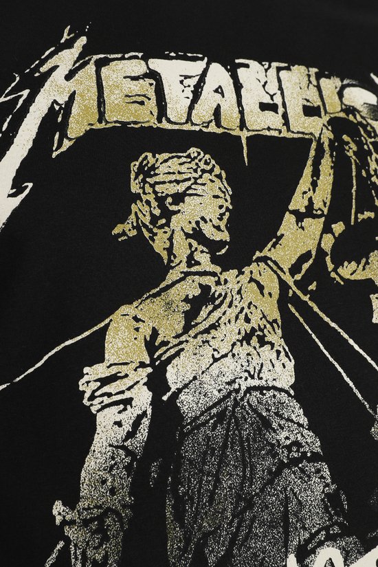 Chemise amplifiée metallica justice pour tous Zwart-Xl