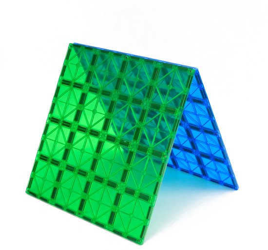 Magna Minds - Magnetisch Speelgoed - Uitbreidingsset - Basisplaten - 2 stuks - Magnetic Tiles - Constructie speelgoed - Magnetische tegels - Montessori speelgoed - Magnetic toys - Magnetische bouwstenen - Speelgoed Kinderen