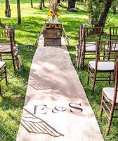 Weddingstar Gepersonaliseerde loper burlap