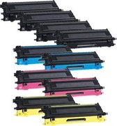 Print-Equipment Toner cartridge / Alternatief  Spaarset 10 Brother 4 x TN-135BK +2x TN135Y TN135M TN135C | Brother DCP-9040CN/ DCP-9042CDN/ DCP-9045CDN