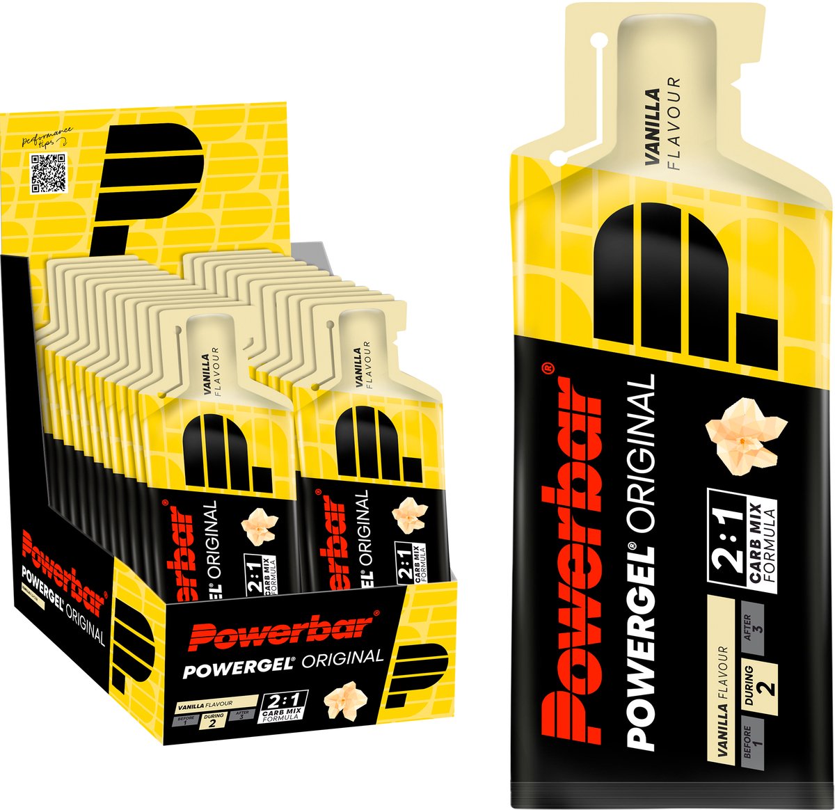 Goedkoopste Powerbar Energiegels | Powergel Original | Vanille 24 x 41 g