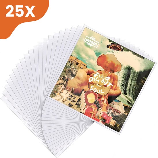 LP Hoezen 25 Stuks – Stevige Buitenhoezen - Biedt Jarenlange Bescherming - Glashelder - Vinyl Beschermhoezen - Platen Hoes - Outer Sleeves - Beschermhoes