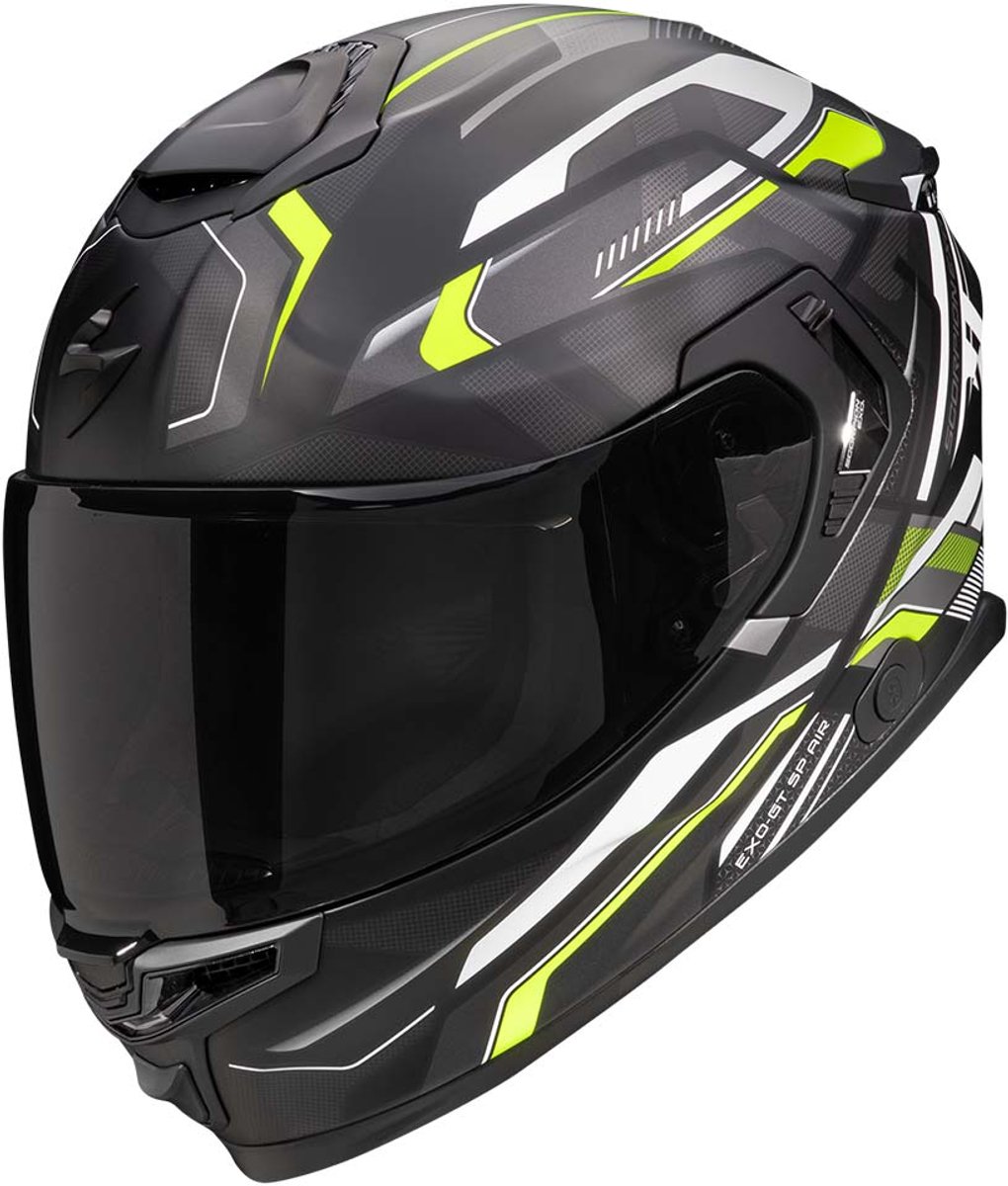 Scorpion EXO-GT SP AIR Augusta Mat Zwart Grijs Groen Integraalhelm - Maat 2XL - Helm