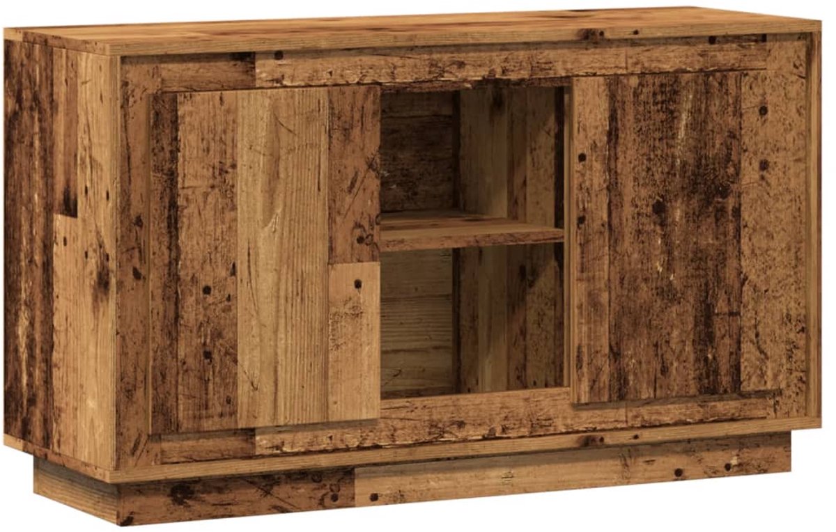 vidaXL Vintage Dressoir - Dressoir - Dressoir 102x35x60 cm bewerkt hout oud houtkleurig - Houten Dressoir - Opslagkast - Salontafel