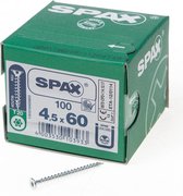 Spax Spaanplaatschroef Verzinkt Torx 4.5 x 60 - 100 stuks