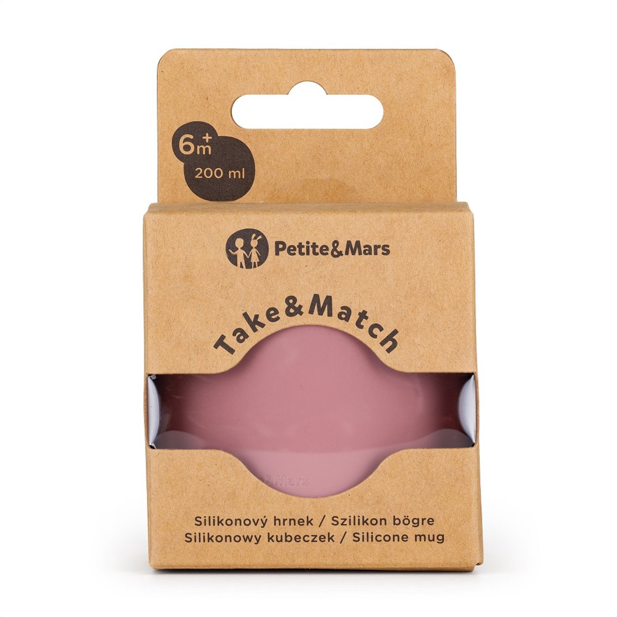 Petite&Mars | Siliconen Beker Dusty Rose