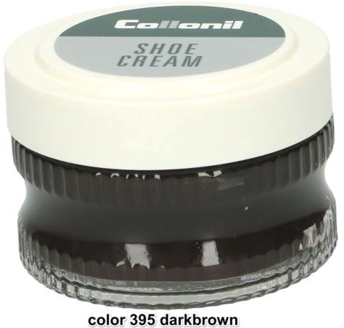 2 Glazen potjes schoenpoets donkerbruin | Collonil shoe cream Donker Bruin | kleur 395 | 2 x 50 ml | voordeelaanbieding