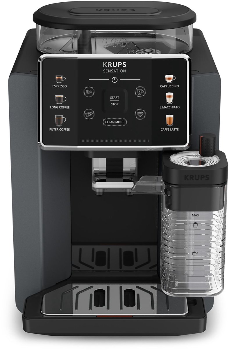 KRUPS EA912B Sensation Milk M90 Volautomatische espressomachine Zwart — afbeelding 7