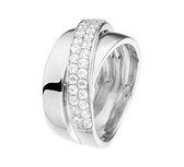 Tomylo ring crossover met zirconia maat 17.5