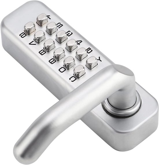 Cijferslot met klink, rechtsdraaiend en robuust