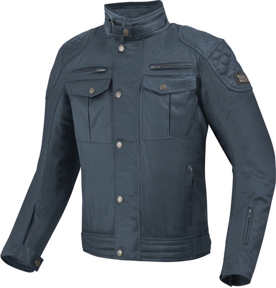 Veste moto cirée imperméable Bogotto Barton Blauw - Taille XL - Veste