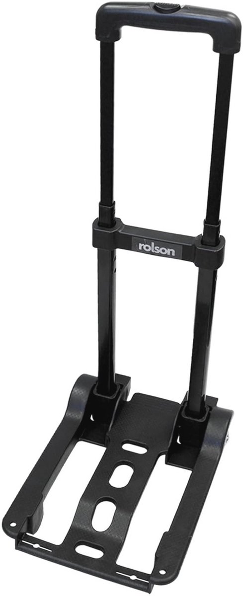 Opvouwbare Trolley voor Bagage - Inklapbaar, Zwart, Kunststof - Draagvermogen 25 kg