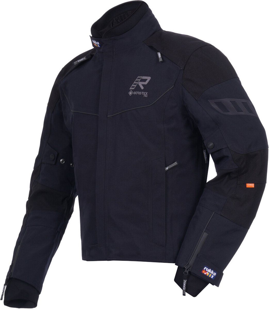 Rukka Armagate Zwart Textiele Motorjas - Jas