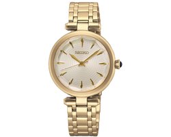 Seiko SRZ554P1 Dames Horloge Goudkleurig/Wit