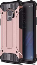 Ntech Samsung Galaxy A6 (2018) Dual layer Armor Hoesje - Rose Goud