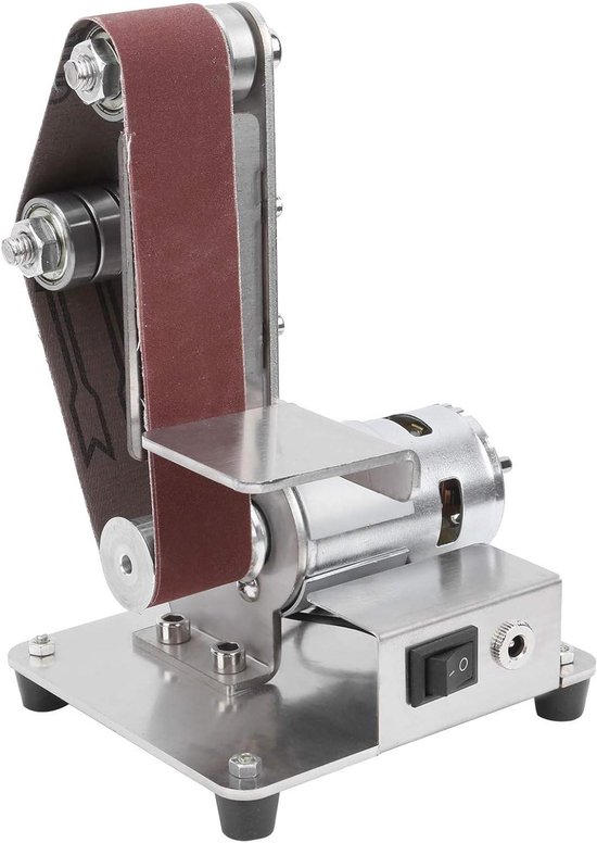 Mini Bandschuurmachine Vloerschuurmachine 7-voudig Verstelbaar 110-240V Automatische Spanningsaanpassing DIY Polijsten Slijpen 4500-9000 Rpm