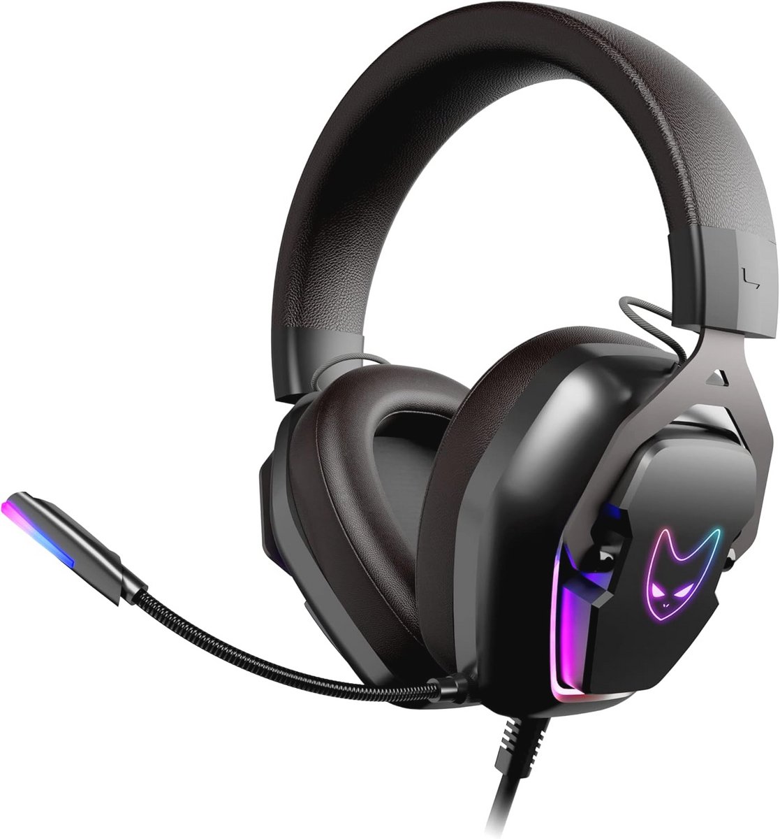 Gaming Headset 7.1 met RGB Verlichting en Noise Canceling - USB & 3.5mm Jack voor PC, PS5, PS4, Xbox en Switch