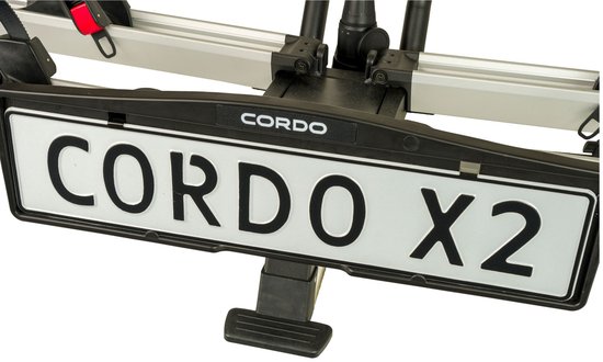 Cordo X2 - Fietsendrager Trekhaak - Geschikt voor 2 (elektrische) Fietsen - Kantelbaar - Compact opvouwbaar van Cordo — afbeelding 3