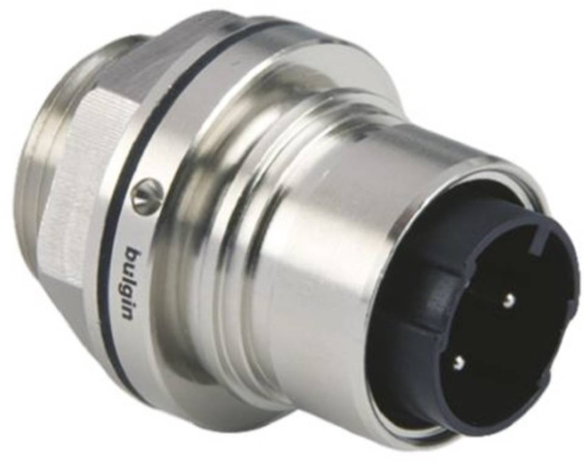 Bulgin PXM6012/03P/ST Ronde connector Stekker, inbouw Totaal aantal polen: 2 + PE Serie (ronde connectoren): Buccaneer