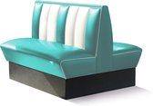 Bel Air Dinerbank Double Booth HW-120DB Turquoise