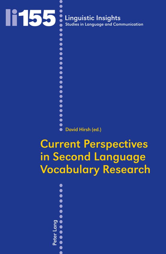Current Perspectives in Second Language Vocabulary Research - cover