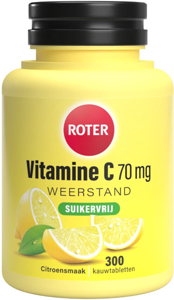Roter Vitamine C 70mg Suikervrij - 4 x 300 tabletten - Voordeelverpakking