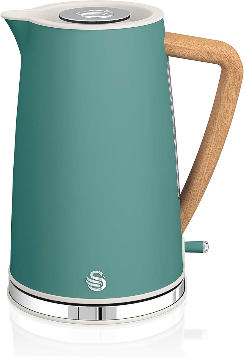 Draadloze Elektrische Waterkoker 1,7L met Automatische Uitschakeling - Modern Design Groen