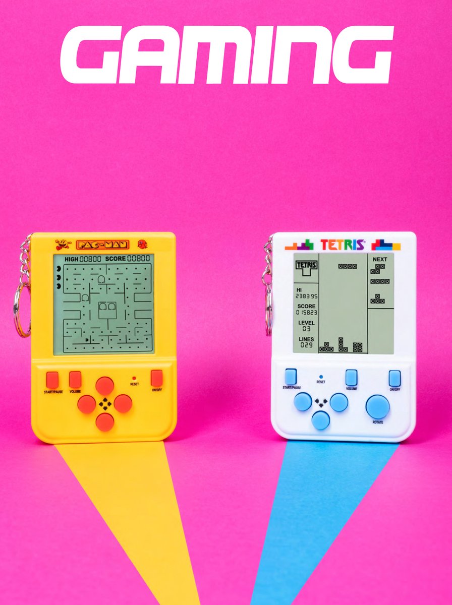 Mini jeu arcade Pac-Man - Console rétro joystick portable - Idée cadeau