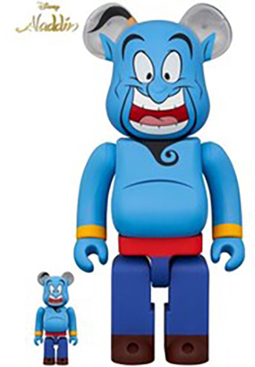 400% & 100% Bearbrick set - Genie (Disney Aladdin)